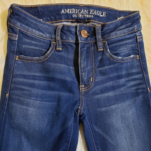 NWOT American Eagle Denim Jeans size 00 Short - Picture 4 of 7